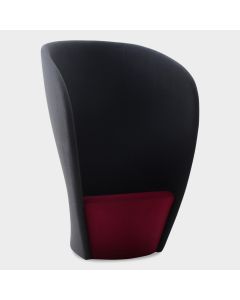 +Halle Shelter designfauteuil - Antraciet / fuchsia
