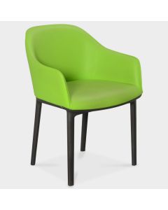 Vitra Softshelll Chair vergaderstoel - Groen leder