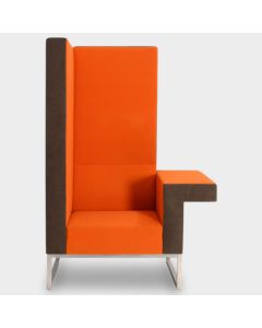 Palau Bricks designfauteuil - Oranje / grijs